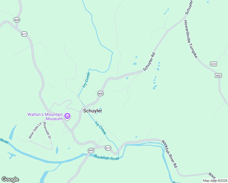 map of restaurants, bars, coffee shops, grocery stores, and more near 163 Quarry Hill Lane in Schuyler