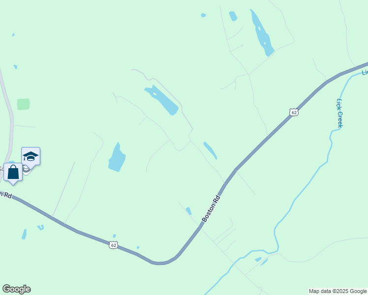map of restaurants, bars, coffee shops, grocery stores, and more near Timber Trails Road in Boston