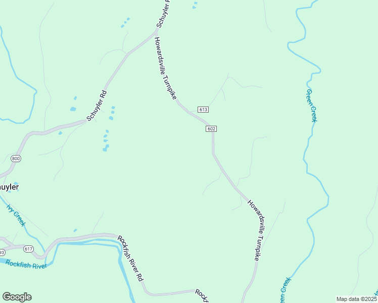 map of restaurants, bars, coffee shops, grocery stores, and more near 8698 Howardsville Turnpike in Schuyler