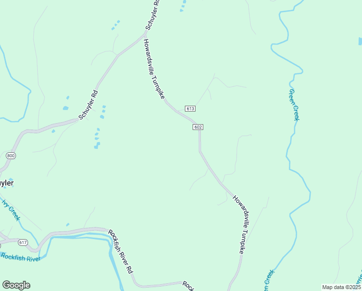 map of restaurants, bars, coffee shops, grocery stores, and more near 8698 Howardsville Turnpike in Schuyler