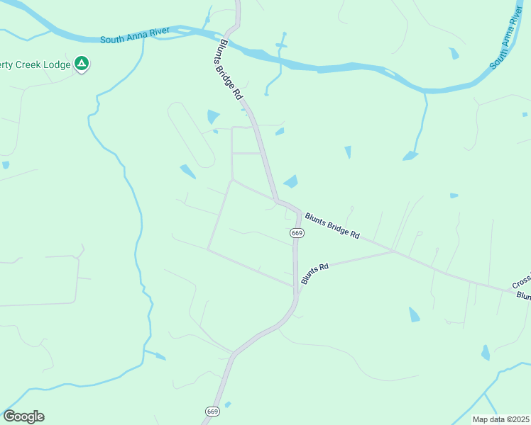 map of restaurants, bars, coffee shops, grocery stores, and more near 14433 Blunts Bridge Road in Ashland