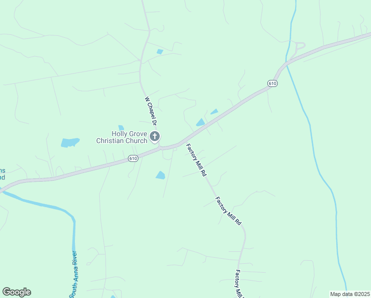 map of restaurants, bars, coffee shops, grocery stores, and more near 36 Factory Mill Road in Bumpass