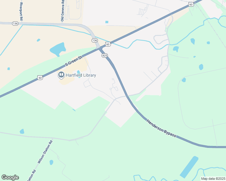map of restaurants, bars, coffee shops, grocery stores, and more near 6401 Old Henderson-Corydon Road in Henderson