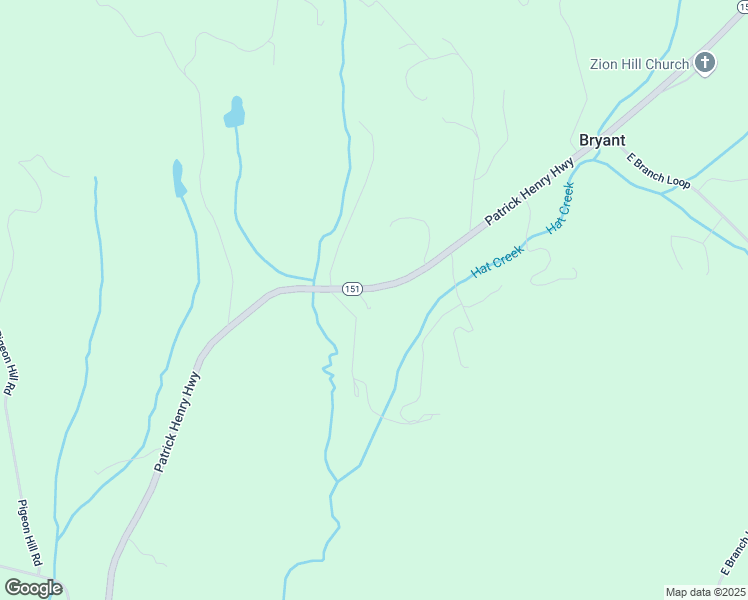 map of restaurants, bars, coffee shops, grocery stores, and more near 10398 Patrick Henry Highway in Roseland