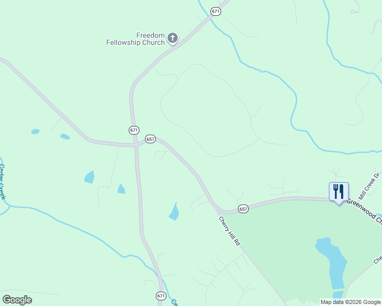 map of restaurants, bars, coffee shops, grocery stores, and more near 14857 Virginia 657 in Montpelier