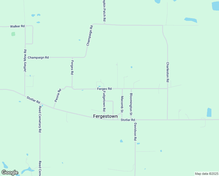 map of restaurants, bars, coffee shops, grocery stores, and more near 10675-10785 Ferges Road in Johnston City