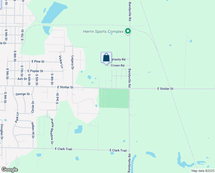 map of restaurants, bars, coffee shops, grocery stores, and more near 1320-1324 East Stotlar Street in Herrin