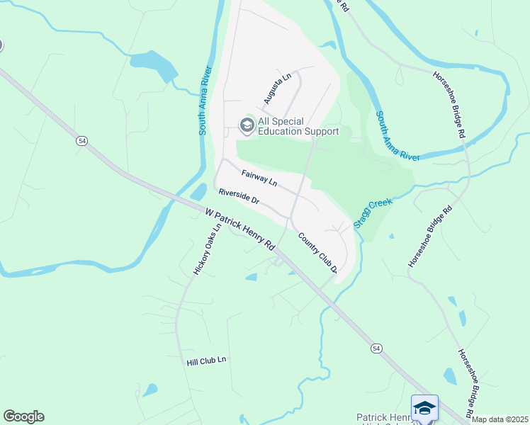 map of restaurants, bars, coffee shops, grocery stores, and more near 14259 Riverside Drive in Ashland