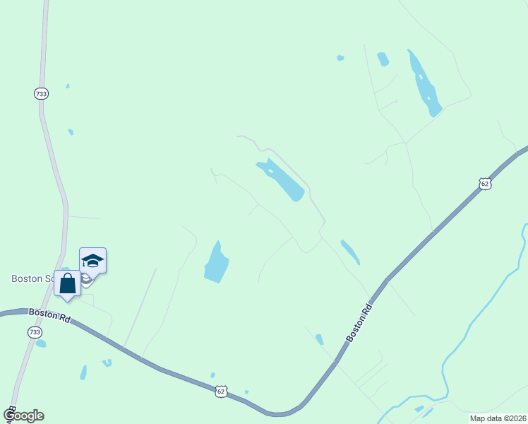 map of restaurants, bars, coffee shops, grocery stores, and more near Timber Trails Road in Boston