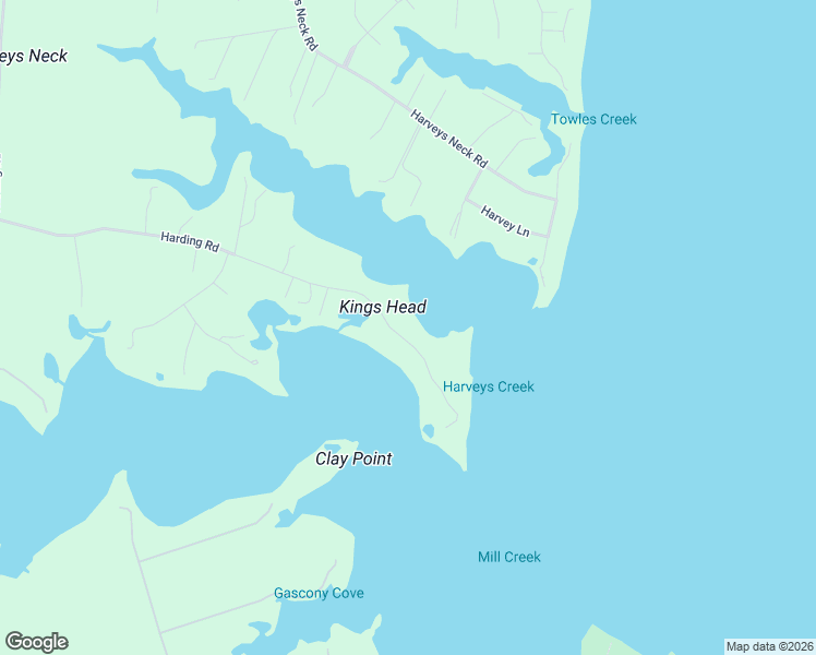 map of restaurants, bars, coffee shops, grocery stores, and more near 1534 Harding Road in Heathsville