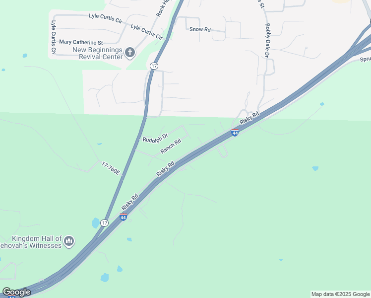 map of restaurants, bars, coffee shops, grocery stores, and more near 21483 Risky Road in Waynesville