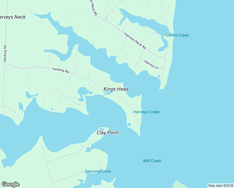 map of restaurants, bars, coffee shops, grocery stores, and more near 1534 Harding Road in Heathsville