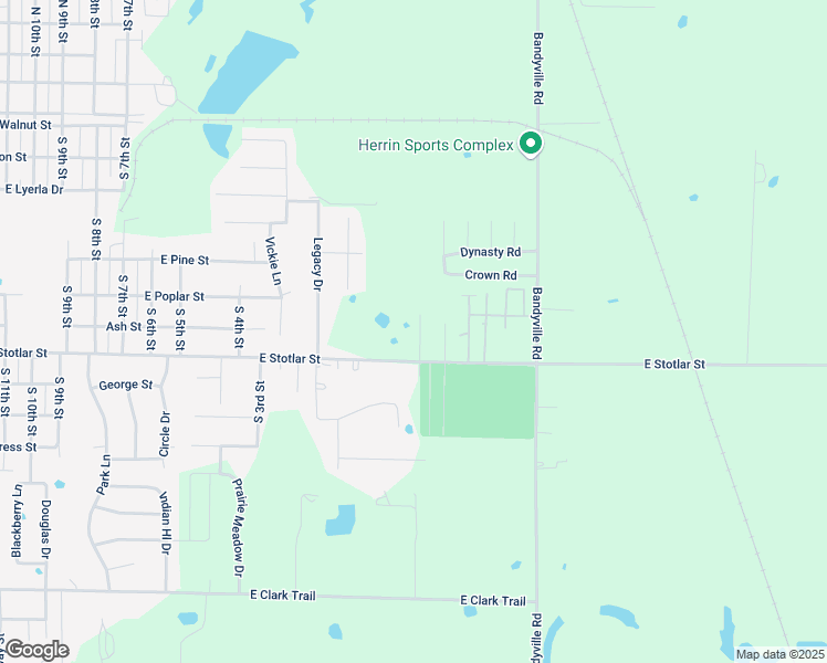 map of restaurants, bars, coffee shops, grocery stores, and more near 707 Savannah Avenue in Herrin