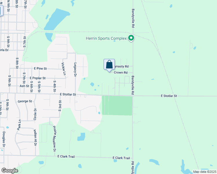 map of restaurants, bars, coffee shops, grocery stores, and more near 710 Ruggeri Drive in Herrin