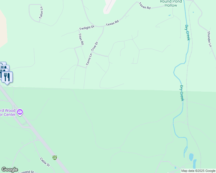 map of restaurants, bars, coffee shops, grocery stores, and more near 15640 Top Drive in Saint Robert