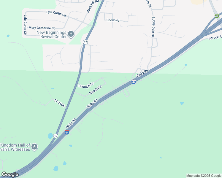 map of restaurants, bars, coffee shops, grocery stores, and more near 21483 Risky Road in Waynesville