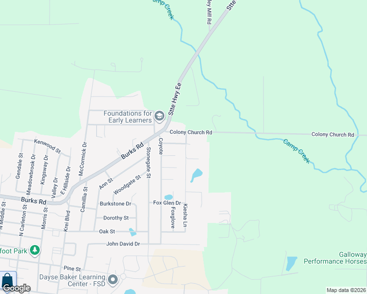 map of restaurants, bars, coffee shops, grocery stores, and more near 5220 Colony Church Road in Farmington