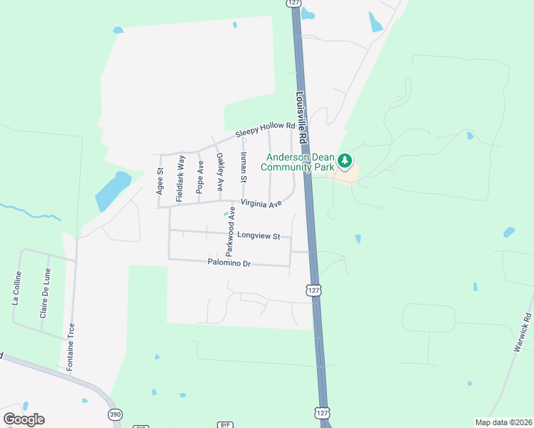 map of restaurants, bars, coffee shops, grocery stores, and more near 224 Virginia Avenue in Harrodsburg