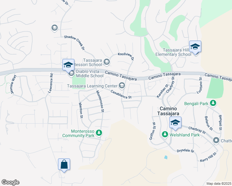 map of restaurants, bars, coffee shops, grocery stores, and more near 100 Nanterre Street in Danville