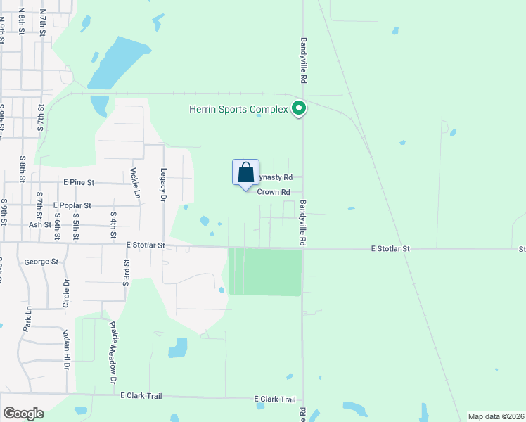 map of restaurants, bars, coffee shops, grocery stores, and more near 700 Helleny Drive in Herrin