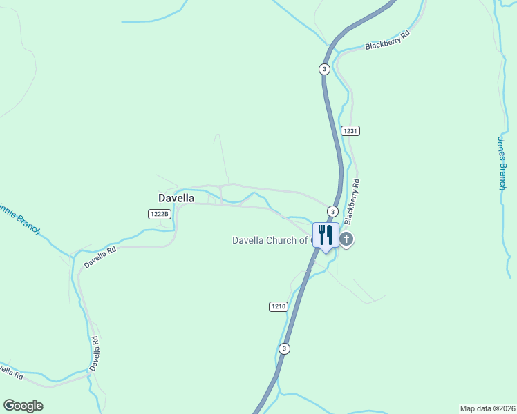 map of restaurants, bars, coffee shops, grocery stores, and more near Davella Road in Debord