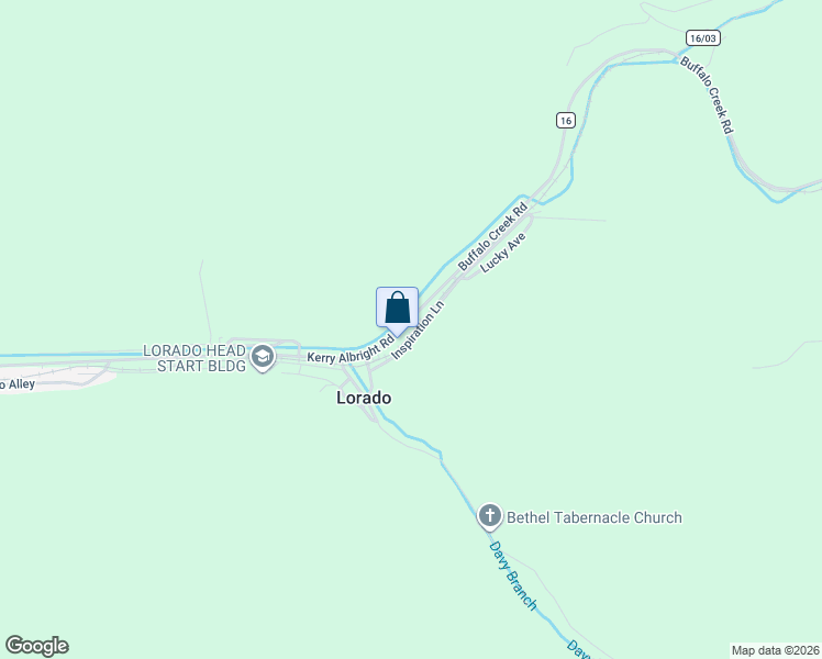 map of restaurants, bars, coffee shops, grocery stores, and more near 10914 Buffalo Creek Road in Lorado