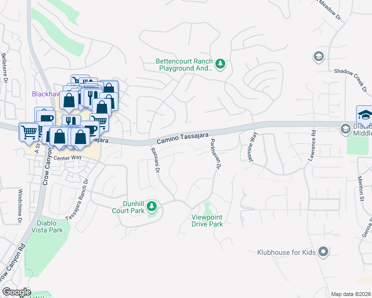map of restaurants, bars, coffee shops, grocery stores, and more near 222 Dove Creek Ln in Danville