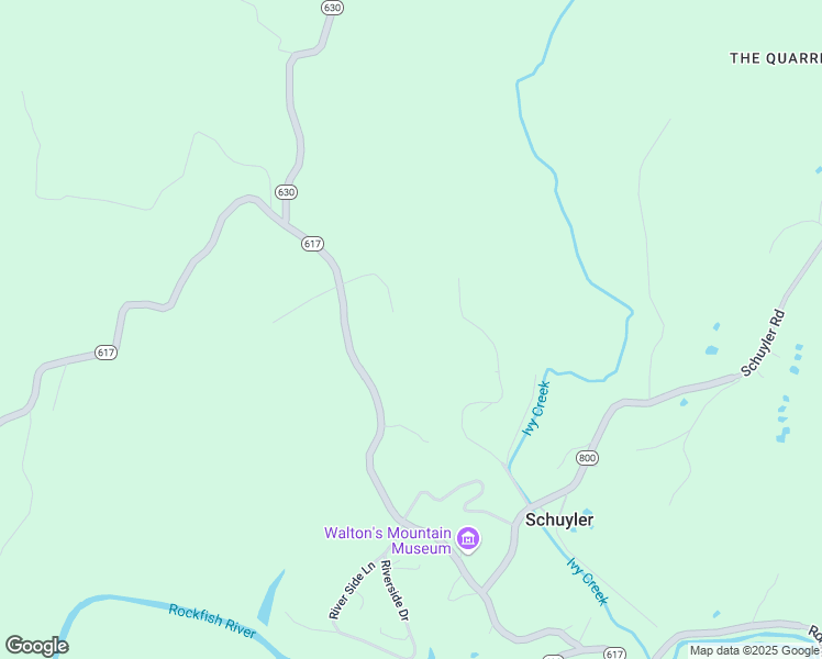 map of restaurants, bars, coffee shops, grocery stores, and more near 217 Down Hill Lane in Schuyler