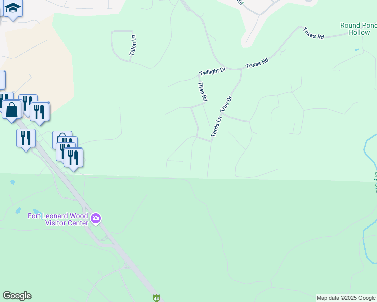 map of restaurants, bars, coffee shops, grocery stores, and more near 15682 Tundra Road in Waynesville
