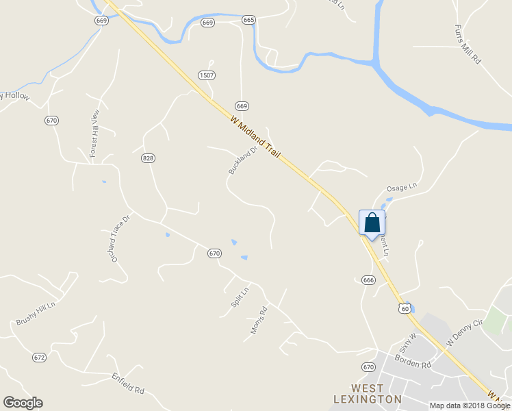 map of restaurants, bars, coffee shops, grocery stores, and more near 151 Buckland Drive in Lexington