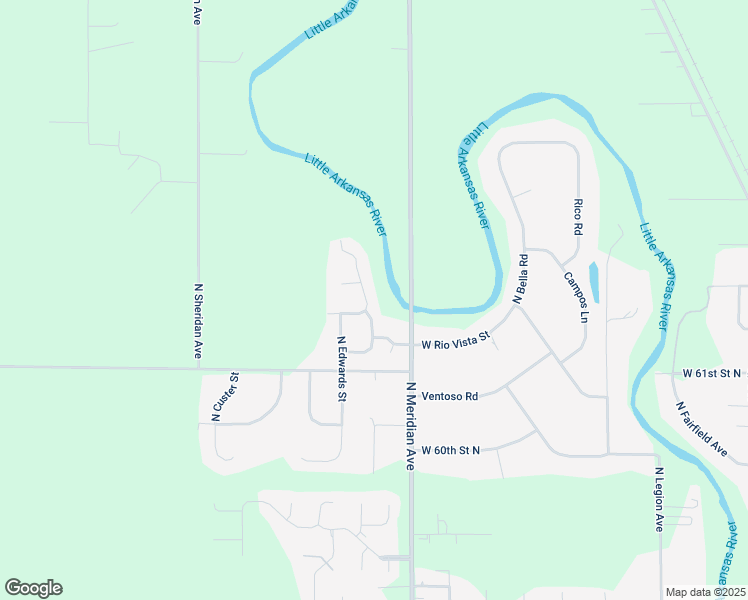 map of restaurants, bars, coffee shops, grocery stores, and more near 6302 North Richmond in Wichita