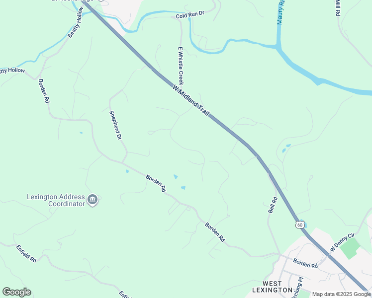 map of restaurants, bars, coffee shops, grocery stores, and more near Buckland Drive in Lexington