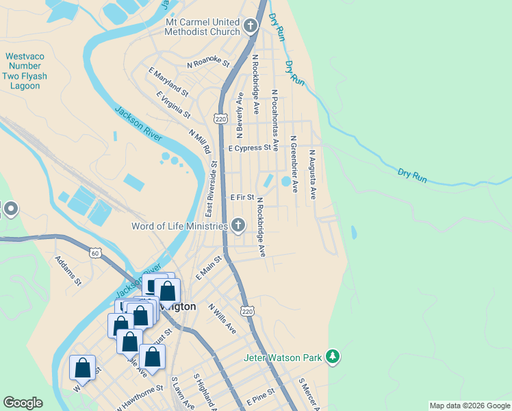 map of restaurants, bars, coffee shops, grocery stores, and more near 537 North Beverly Avenue in Covington