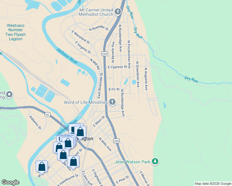map of restaurants, bars, coffee shops, grocery stores, and more near 537 North Beverly Avenue in Covington