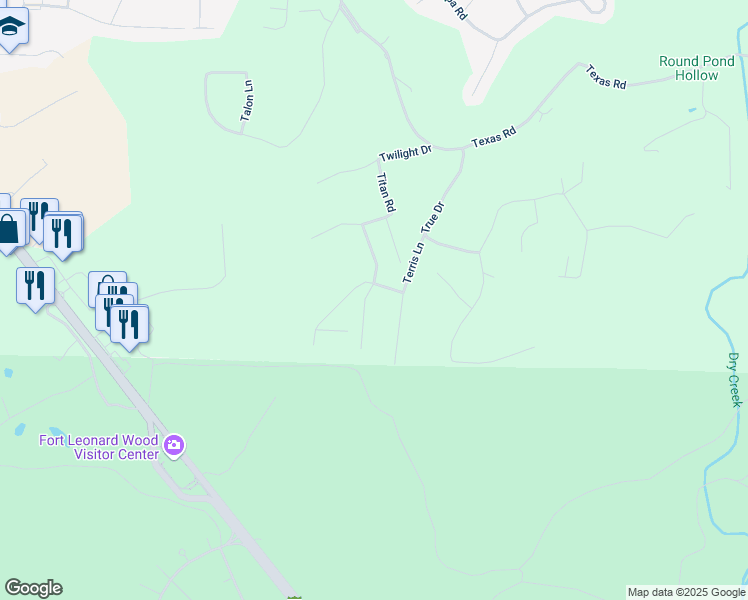 map of restaurants, bars, coffee shops, grocery stores, and more near 15682 Tundra Road in Waynesville