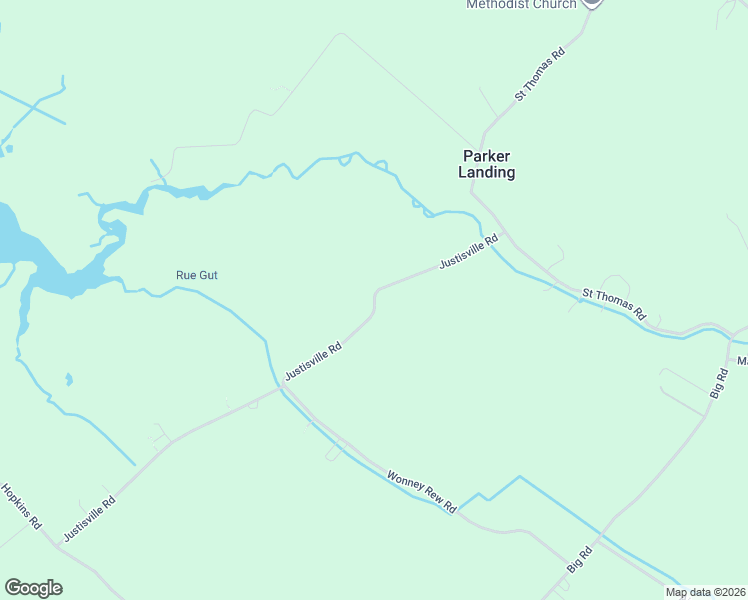 map of restaurants, bars, coffee shops, grocery stores, and more near 17501-18067 Justisville Road in Parksley