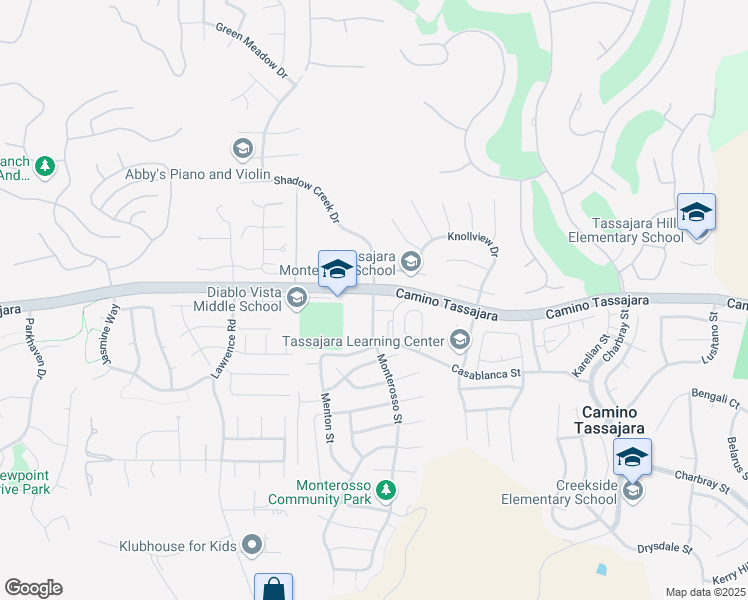 map of restaurants, bars, coffee shops, grocery stores, and more near 4156 Creekpoint Court in Danville