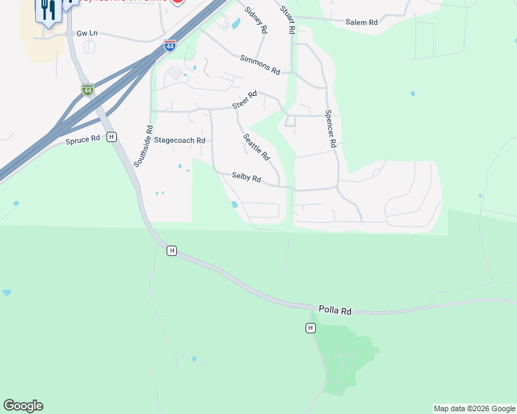 map of restaurants, bars, coffee shops, grocery stores, and more near 20312 Skyview Drive in Waynesville