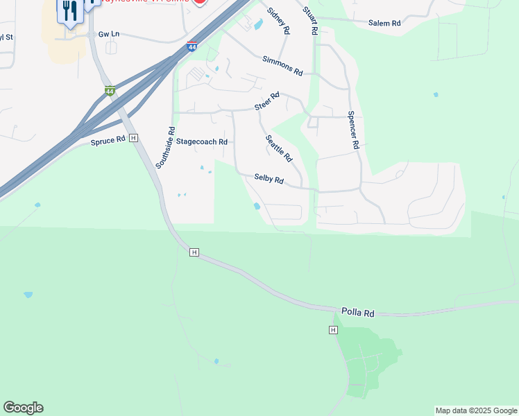 map of restaurants, bars, coffee shops, grocery stores, and more near 24950 Scenic Drive in Waynesville