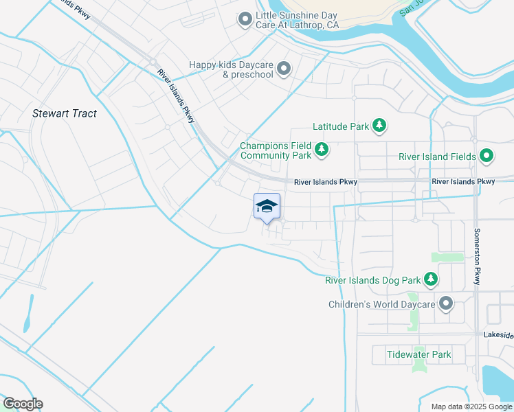 map of restaurants, bars, coffee shops, grocery stores, and more near 17808 Taft Drive in Lathrop