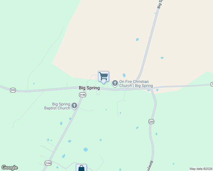 map of restaurants, bars, coffee shops, grocery stores, and more near 6472 Big Spring Road in Vine Grove