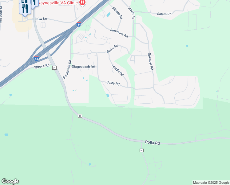 map of restaurants, bars, coffee shops, grocery stores, and more near in Pulaski County