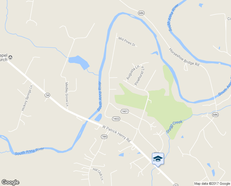 map of restaurants, bars, coffee shops, grocery stores, and more near 13063 Riverside Circle in Ashland
