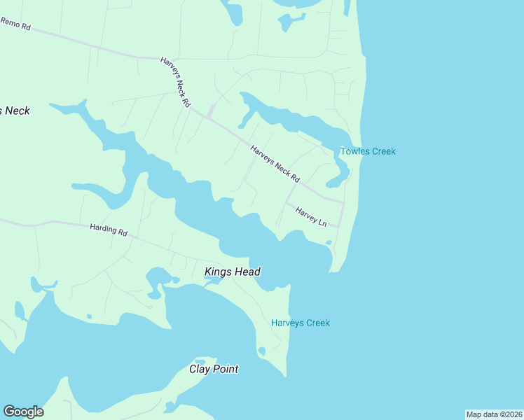 map of restaurants, bars, coffee shops, grocery stores, and more near 114 Compass Drive in Heathsville