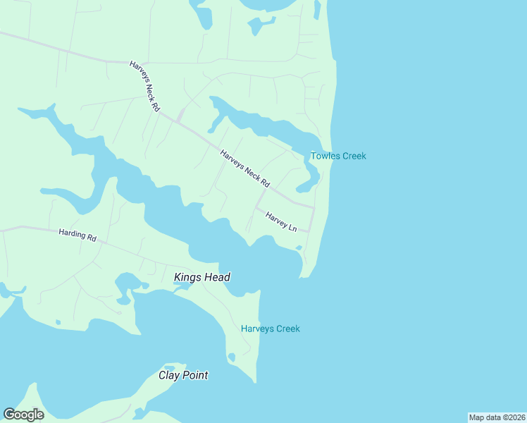 map of restaurants, bars, coffee shops, grocery stores, and more near 1 Harvey Lane in Heathsville
