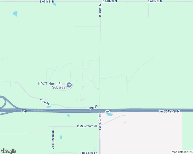 map of restaurants, bars, coffee shops, grocery stores, and more near 6514-6538 North Rock Road in Valley Center