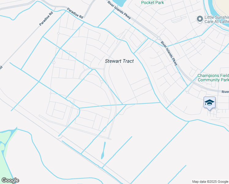 map of restaurants, bars, coffee shops, grocery stores, and more near 17585 Bushwick Lane in Lathrop