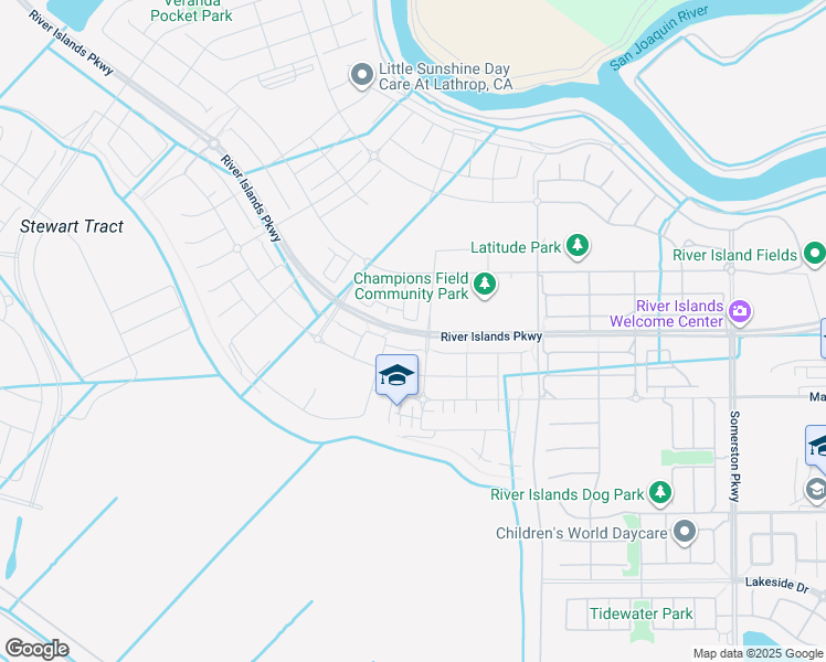 map of restaurants, bars, coffee shops, grocery stores, and more near 2701 Stewart Rd in Lathrop