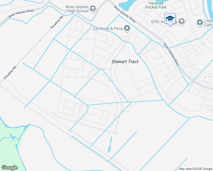 map of restaurants, bars, coffee shops, grocery stores, and more near 17196 Coral Tree Lane in Lathrop