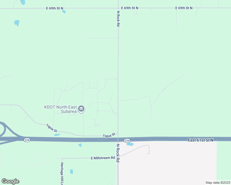 map of restaurants, bars, coffee shops, grocery stores, and more near 6514-6538 North Rock Road in Valley Center